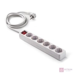 Famatel 9/806 250V Elosztó 6 aljzatos 3m - Fehér