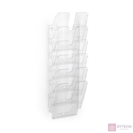 Durable Flexiplus A4 6 rekeszes prospektustartó - Átlátszó