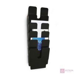 Durable Flexiplus A4 6 rekeszes prospektustartó - Fekete