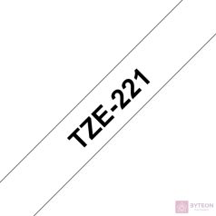 Brother TZE-221 (9mm, 8m) laminált szalag - Fehér