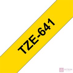 Brother TZE-641 (18mm, 8m) laminált szalag - Sárga