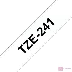 Brother TZE-241 (18mm, 8m) laminált szalag - Fehér