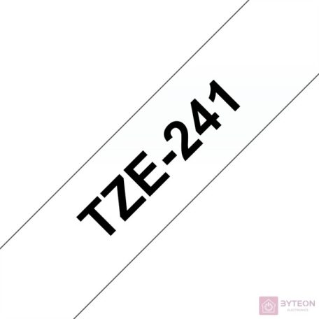 Brother TZE-241 (18mm, 8m) laminált szalag - Fehér