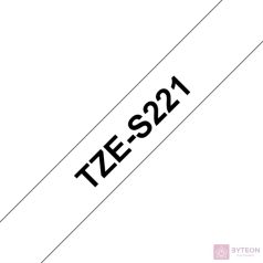 Brother TZE-S221 (9mm, 8m) laminált szalag - Fehér