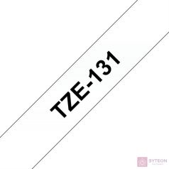 Brother TZE-131 (12mm, 8m) laminált szalag - Átlátszó
