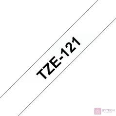 Brother TZE-121 (9mm, 8m) laminált szalag - Átlátszó