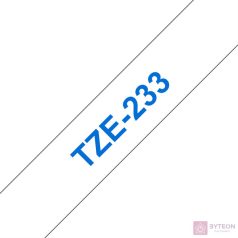 Brother TZE-233 (12mm, 8m) laminált szalag - Fehér
