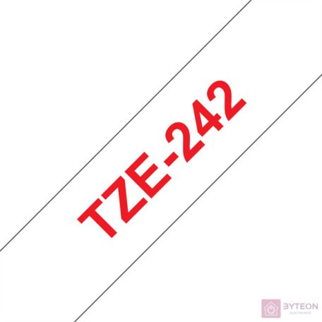 Brother TZE-242 (18mm, 8m) laminált szalag - Fehér