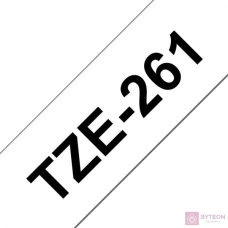 Brother TZE-261 (36mm, 8m) laminált szalag - Fehér