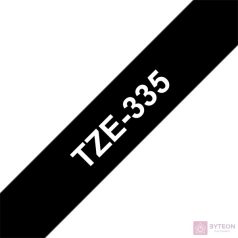 Brother TZE-335 (12mm, 8m) laminált szalag - Fekete