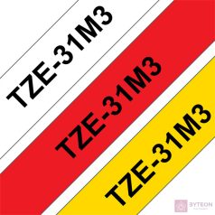 Brother TZE-31M3 (12mm, 8m) laminált szalag - Multipack