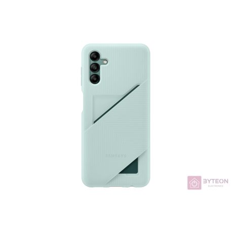 Samsung Galaxy A04s kártyatartós Szilikon Tok - Zöld