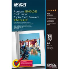 Epson Premium Photo Paper [A4, 251g, Félfényes, 20db]
