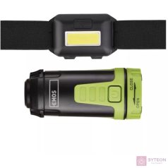 Emos P4007 Fejlámpa + Mini kempinglámpa - Fekete/Zöld