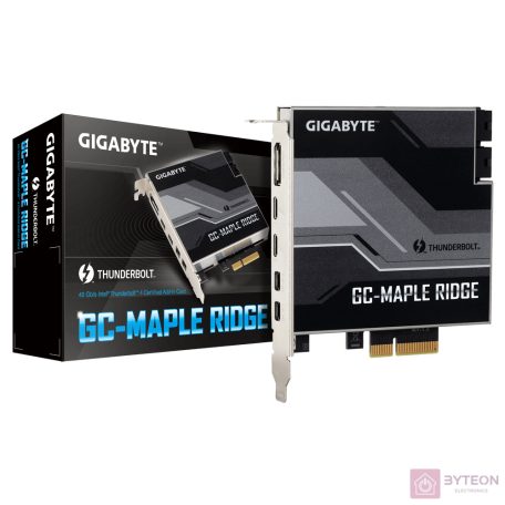 Gigabyte GC-MAPLE RIDGE 2xThunderbolt / 2xMini-Displayport / Displayport port bővítő PCIe kártya