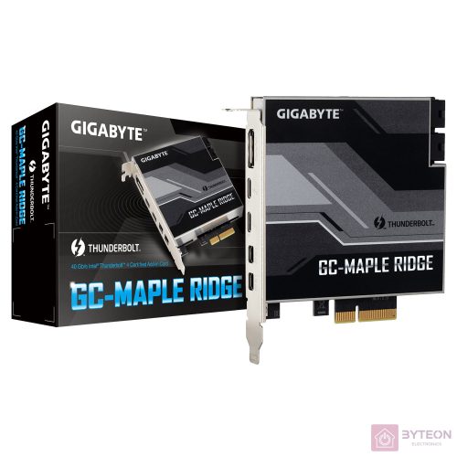 Gigabyte GC-MAPLE RIDGE 2xThunderbolt / 2xMini-Displayport / Displayport port bővítő PCIe kártya
