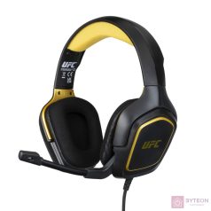 Konix UFC Vezetékes Gaming Headset - Fekete/Sárga