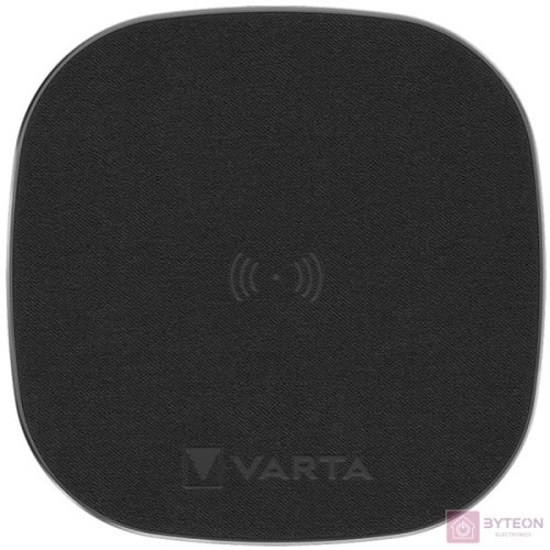 Varta Wireless Charger Pro Vezeték nélküli gyors töltő - Fekete (15W)