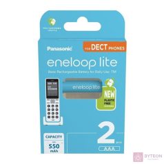   Panasonic Eneloop Lite Ni-MH Újratölthető elem (2db/csomag)