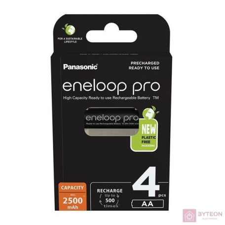 Panasonic Eneloop Pro Ni-MH Újratölthető Ceruzaelem (4db/csomag)