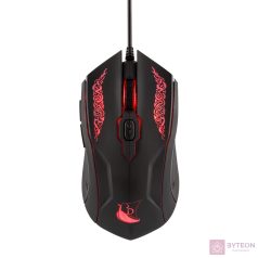   Konix Drakkar PC Shaman Vezetékes Gaming Egér - Fekete/Piros