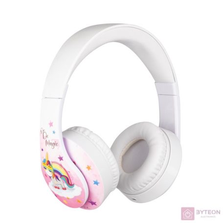 Konix Unik "Be Magic" Vezetékes Gaming Headset - Fehér/Mintás