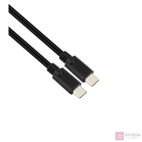 Iris CX-165 USB-C apa - USB-C apa 3.1 Adat és töltőkábel - Fekete (1m)