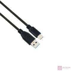   Iris CX-143 USB-A apa - USB-C apa 3.1 Adat és töltőkábel - Fekete (1m)