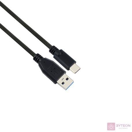 Iris CX-143 USB-A apa - USB-C apa 3.1 Adat és töltőkábel - Fekete (1m)