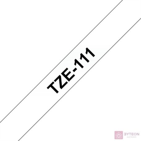Brother TZE-111 (6mm, 8m) laminált szalag - Átlátszó