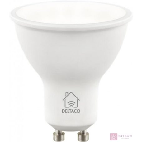 Deltaco LED Smart izzó 4,5W 470lm 6500K GU10 - Állítható fehér