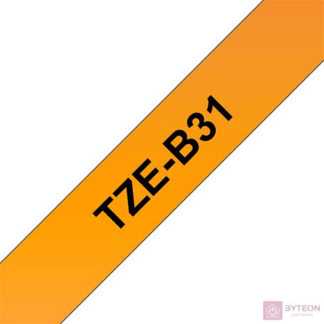 Brother TZE-B31 (12mm, 5m) laminált szalag - Narancs