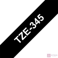 Brother TZE-345 (18mm, 8m) laminált szalag - Fekete