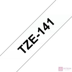 Brother TZE-141 (18mm, 8m) laminált szalag - Átlátszó