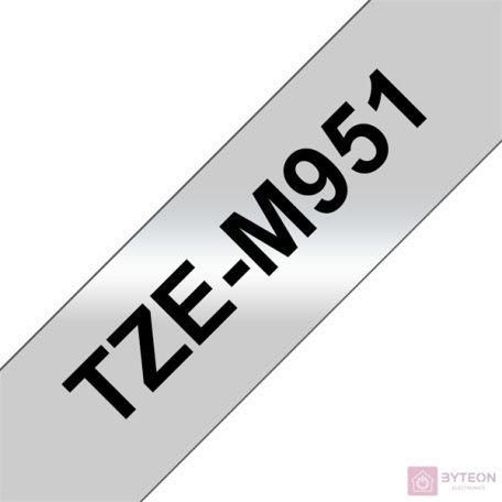 Brother TZE-M951 (24mm, 8m) laminált szalag - Ezüst