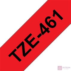Brother TZE-461 (36mm, 8m) laminált szalag - Piros