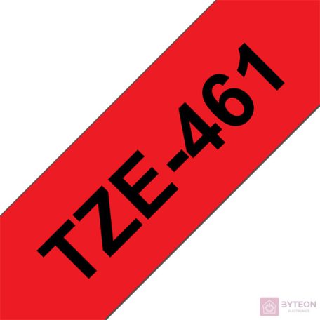 Brother TZE-461 (36mm, 8m) laminált szalag - Piros