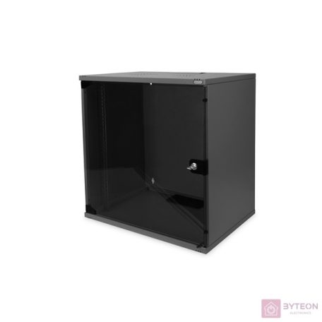 Digitus 19" Fali rack szekrény 12U 595x540x400mm - Fekete