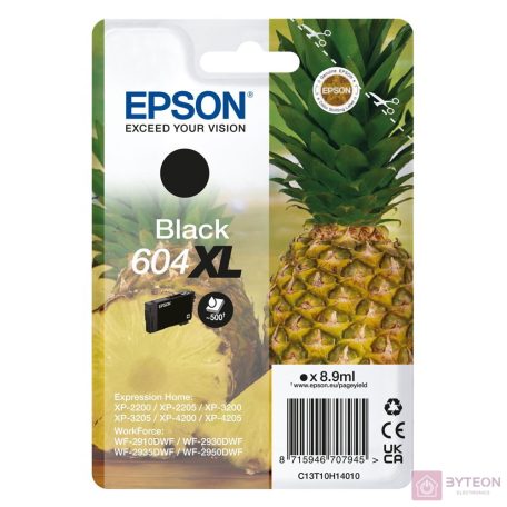 Epson 604XL Eredeti Tintapatron Fekete