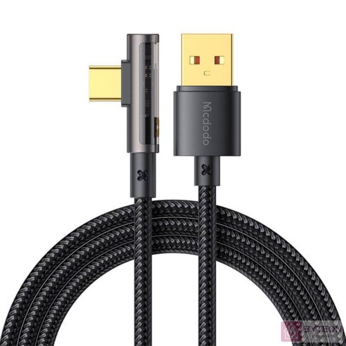 Mcdodo CA-3380 USB-A apa - USB-C apa 2.0 Adat és töltőkábel - Fekete (1.2m)
