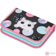 Herlitz Cute Cat töltött tolltartó - Színes