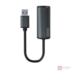 Savio AK-55 USB-A apa - RJ45 anya Adapter