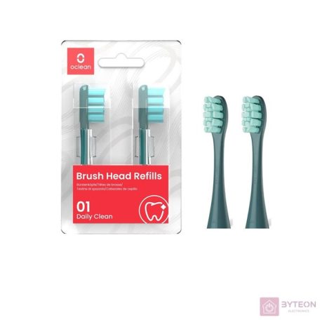 Oclean Elektromos Fogkefe Pótfej - Zöld (2db)