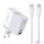 Wall charger LDNIO A2620C USB, USB-C 65W + USB-C - USB-C cable