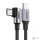 USB-C-USB-C kábel, ferde UGREEN QC 3.0 PD 3A 60W 1m (fekete)