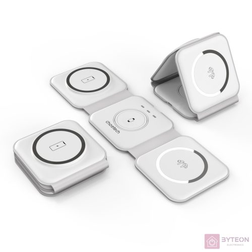 Choetech T588-F 3in1 Magnetic Wireless Charger 15W (white)