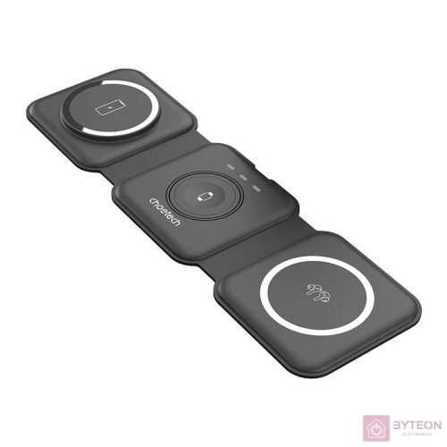 Choetech T588-F 3in1 Magnetic Wireless Charger 15W (black)