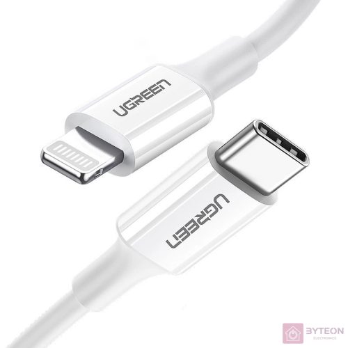 Cable Lightning to USB-C UGREEN 3A US171, 1.5m (white)