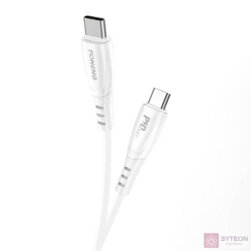 USB-C to USB-C cable Foneng X73, 60W, 1m (white)