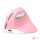 Wireless Vertical Mouse Delux M618Mini DB BT+2.4G 2400DPI (pink)